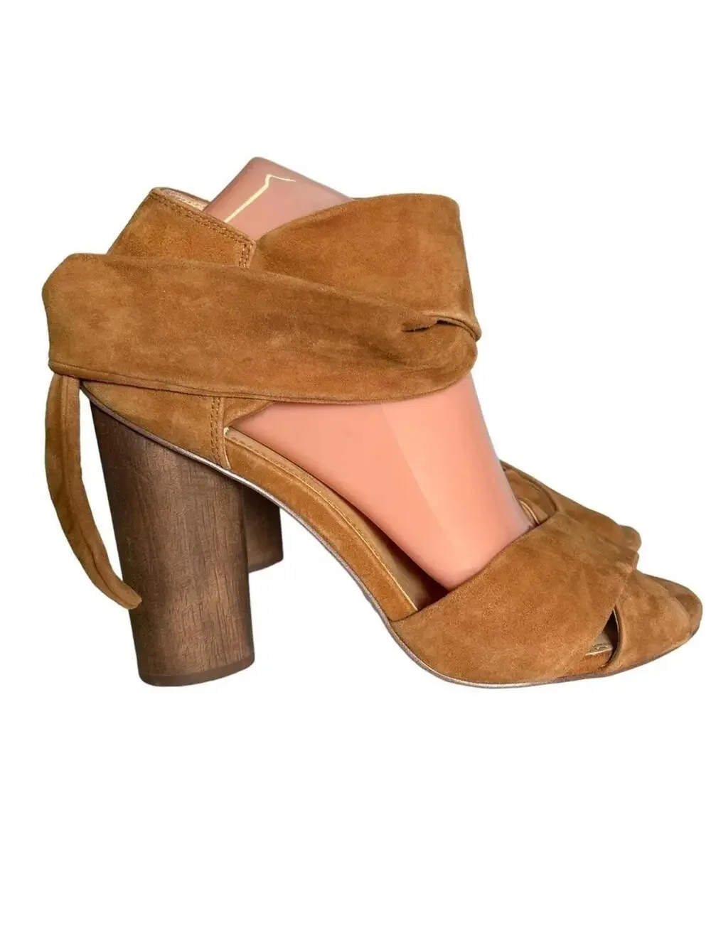 Splendid Johnson Suede Ankle Tie Block Heels | 9.5